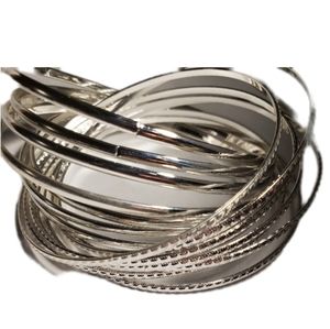 Multiple bangle silver tone bracelet nwt (
